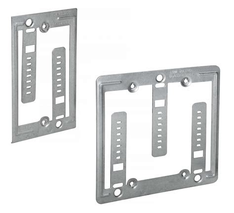 metal low voltage mounting brackets for wall plates|low voltage box old work.